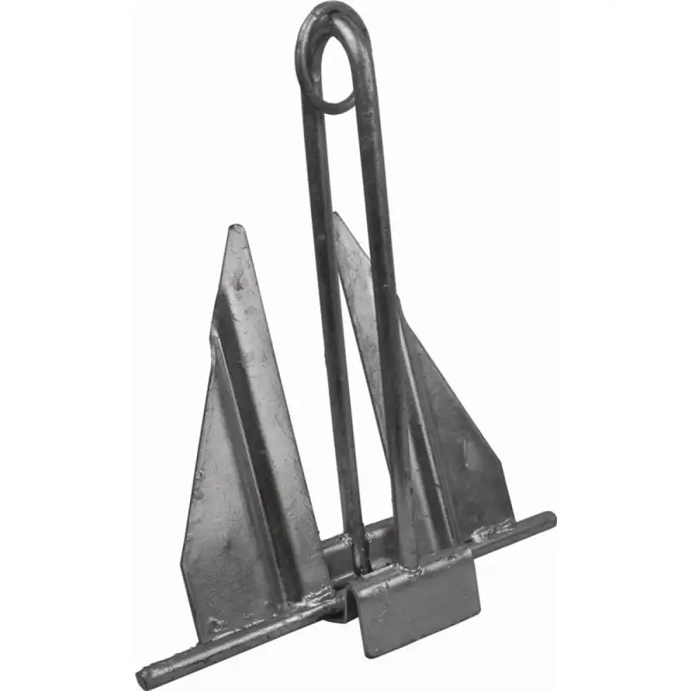 Metal fluke anchor with slip ring for marine anchor slip ring applications on boats