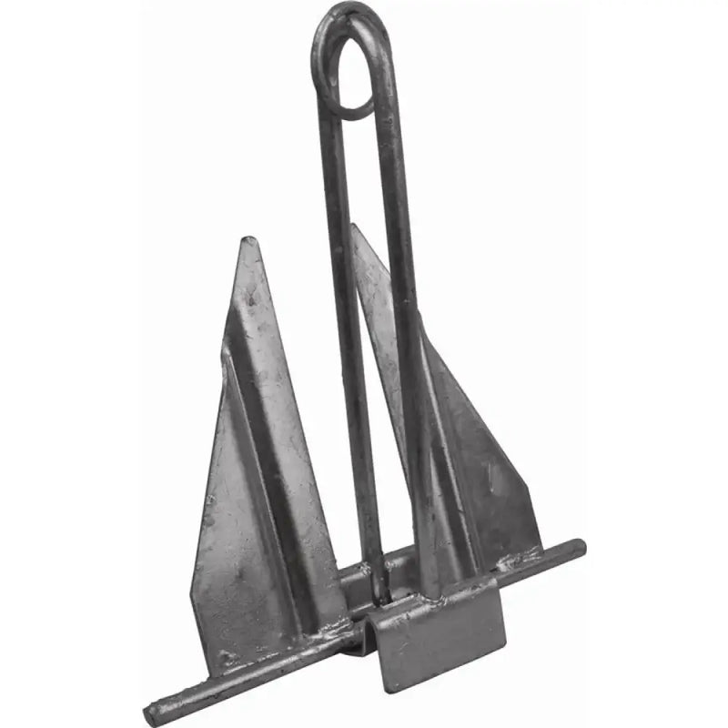 Metal fluke anchor with slip ring for marine anchor slip ring applications on boats