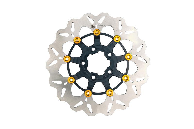 Gbrakes Wave Colored Brake Rotors Gbdu078 - Black Gold