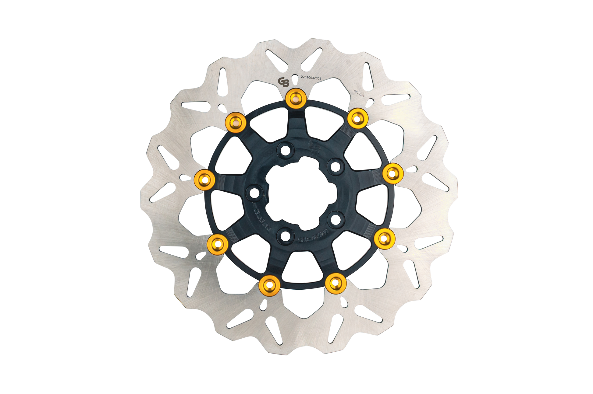 Gbrakes Wave Colored Brake Rotors Gbdu078 - Black Gold