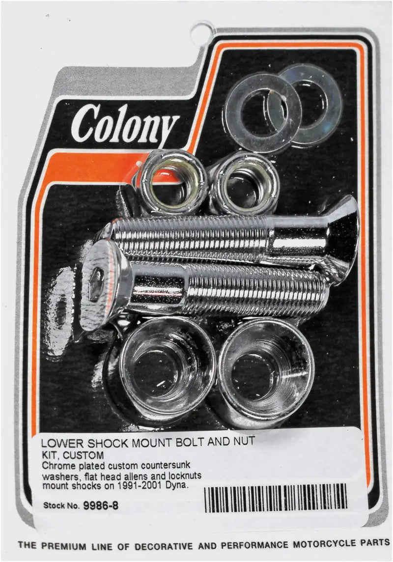 9986-8 Colony Machine Lower Shock Mount Bolt & Nut Kit - RV and Auto Parts