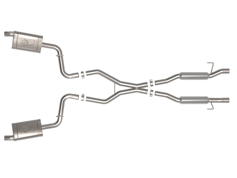 aFe 49-38100 aFe Vulcan Series 2.24in SS Cat-Back Exhaust 21-23 Jeep Grand Cherokee L V8 5.7L