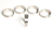 Ticon 109-10201-0003 Ticon Industries 4.0in 45 Degree 1.37D/5.48in CLR Loose Radius 1mm Wall Titanium Pie Cuts - 5pk