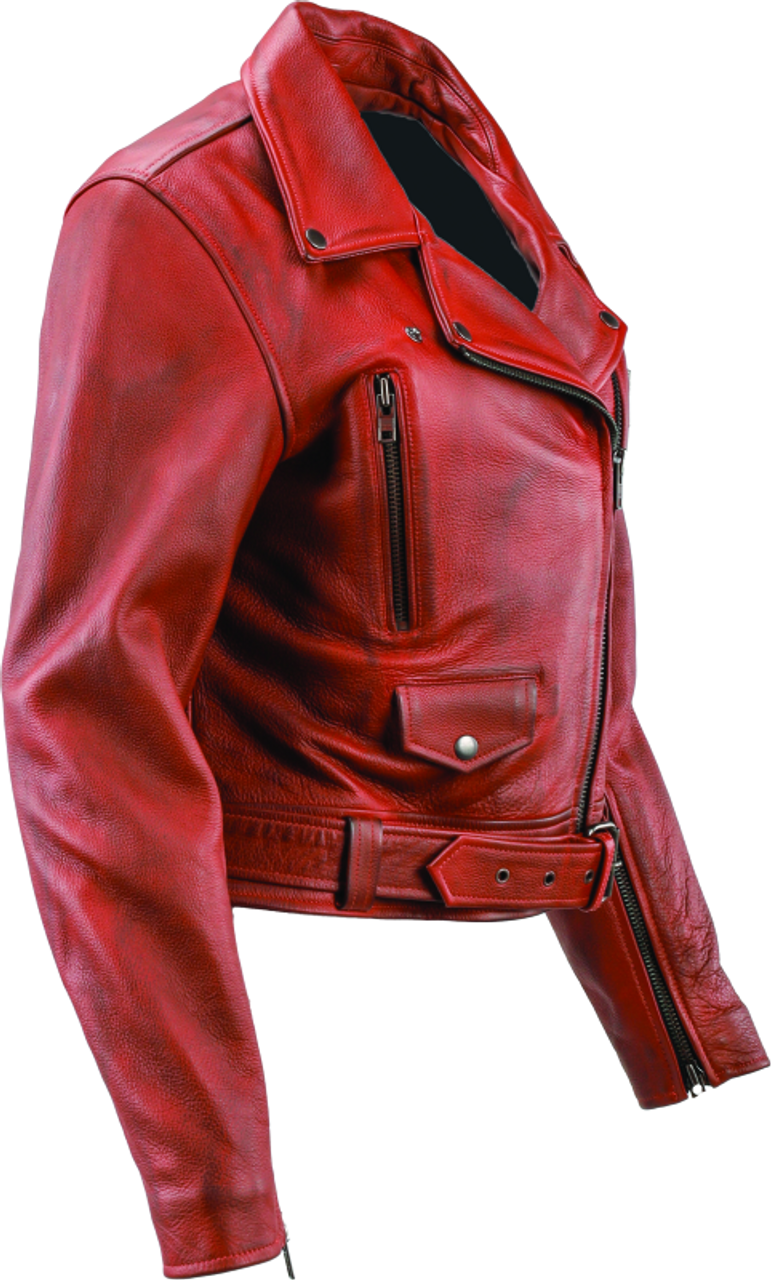 River Road Arabian Spice Leather Jacket Black Womens - Small - 094393