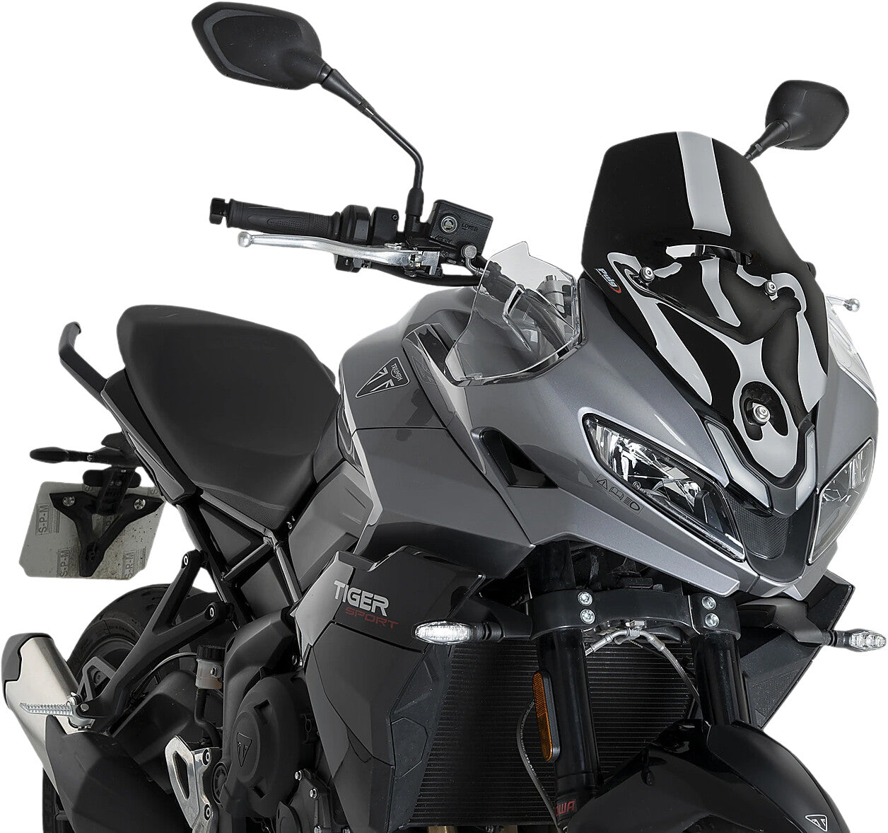 Puig R-Racer Windscreens Windshield/Windscreen 22522N - Black Sport Tri