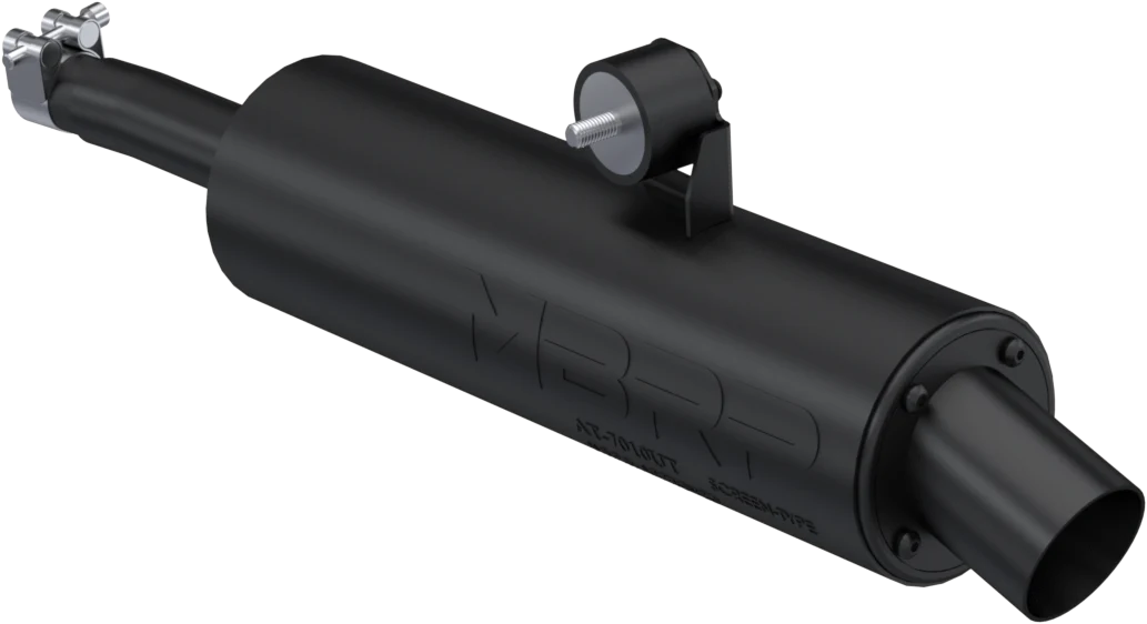 MBRP Utility Muffler Exhaust AT-7217 - Black Single Slip-ON System