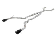 aFe 49-36132NM-B aFe Takeda 2.5in 304 SS Cat-Back Exhaust System w/ Black Tips 16-18 Infiniti Q50 V6-3.0L (tt)