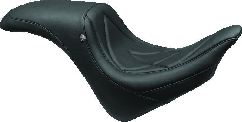 Mustang Motorcycle 79533 Mustang 06-17 Harley Softail Wide Tire (200mm) Wide Touring Recessed Passenger Seat w/Studs - Black
