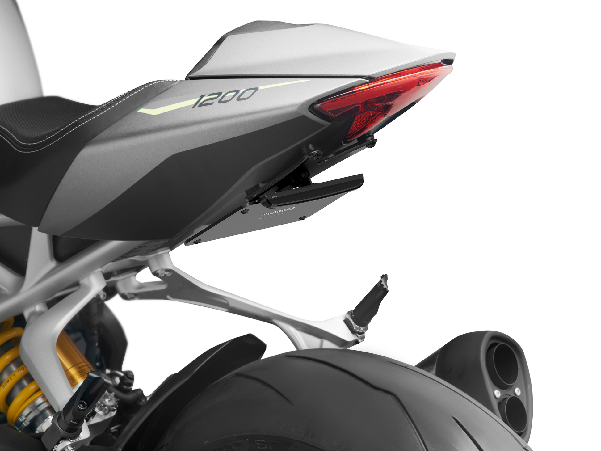 Rizoma Flat-Out Fender Eliminator Body PTU070B - Flat-OUT Tri