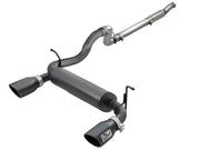 aFe 49-48096-B aFe Rebel Series 409 Stainless Steel Cat-Back Exhaust 18-21 Jeep Wrangler JL 2.0L (t) - Black Tip