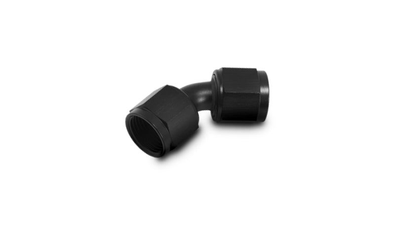 Vibrant 10714 Vibrant -10AN X -10AN Female Flare Swivel 45 Deg Fitting ( AN To AN ) -Anodized Black Only - 10714