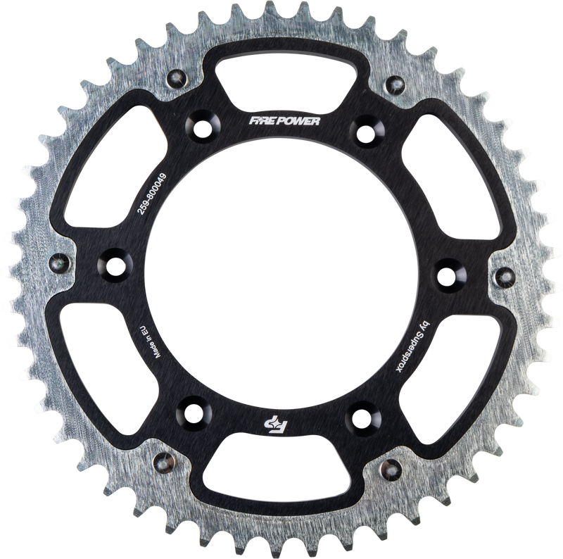 FPH-8000-49-BLK Fire Power Rear Sprocket Hybrid 49T Blk/Sil