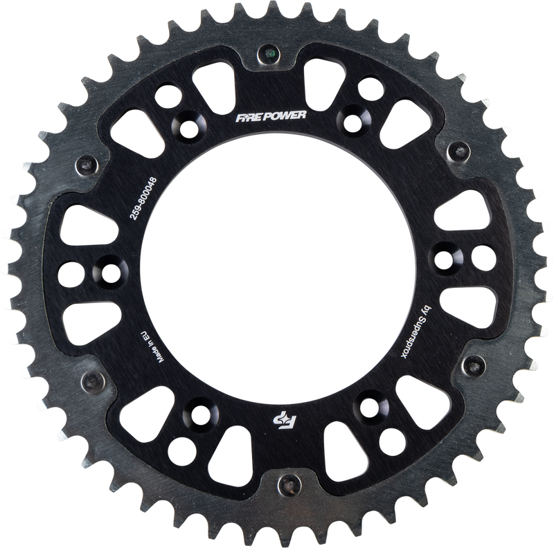 FPH-8000-48-BLK Fire Power Rear Sprocket Hybrid 48T Blk/Sil