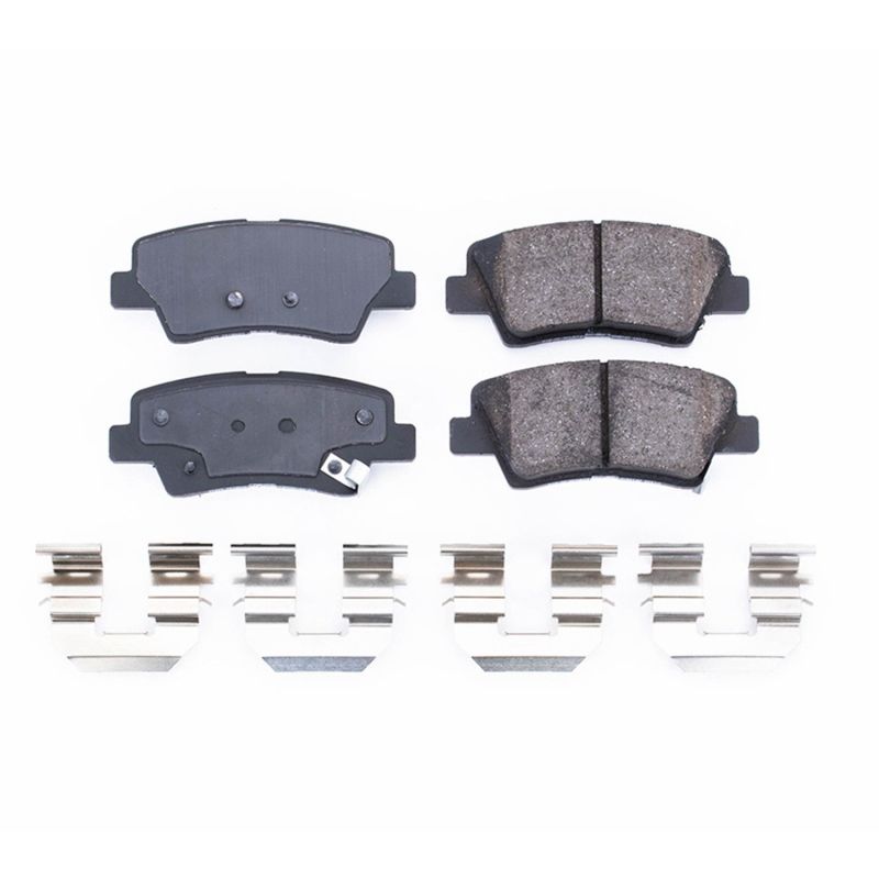 PowerStop 17-1445 Power Stop 12-17 Hyundai Azera Rear Z17 Evolution Ceramic Brake Pads w/Hardware
