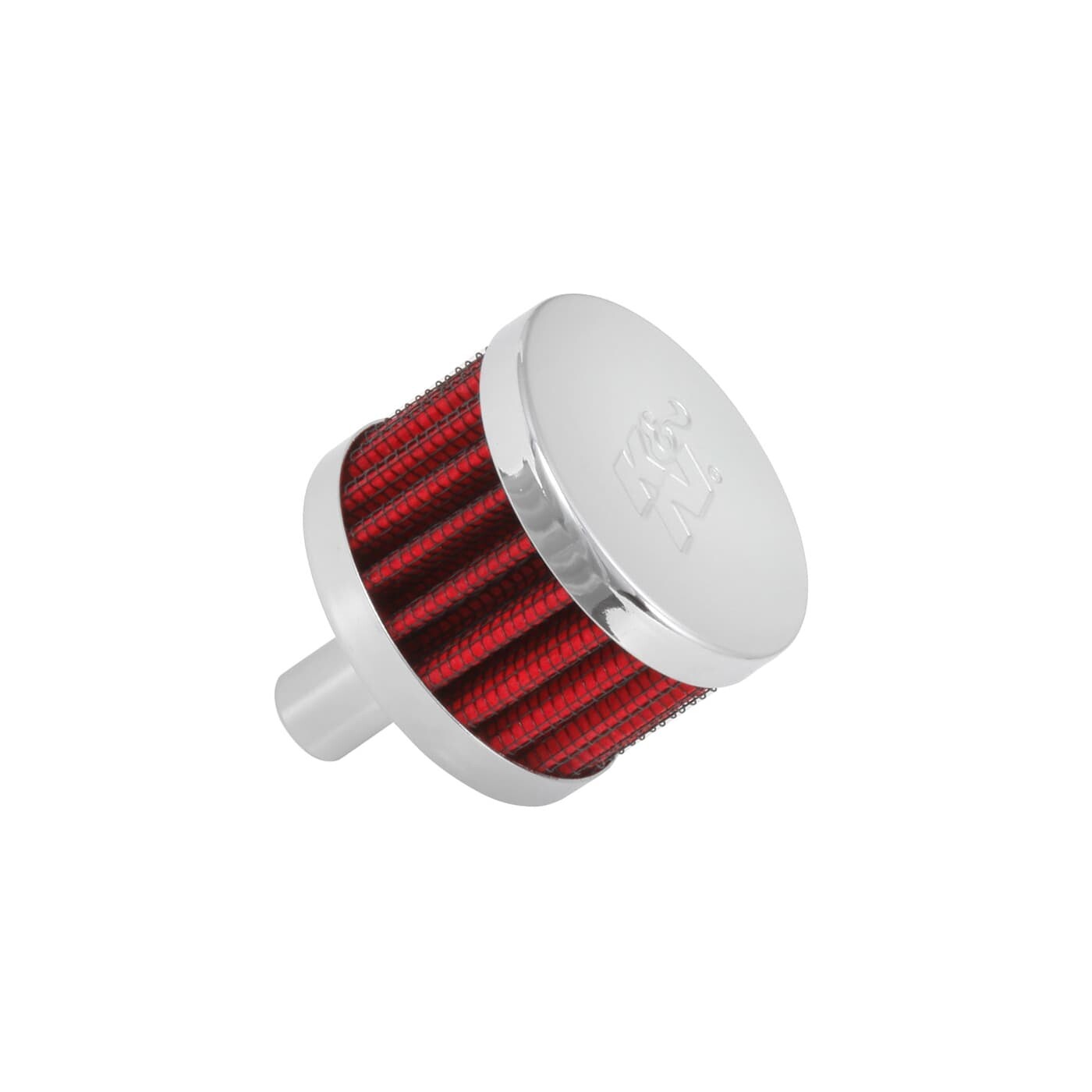 K&N Crankcase Vent Air Filter - Direct Mount Air Filters 62-1015 - Chrome Breather 2IN