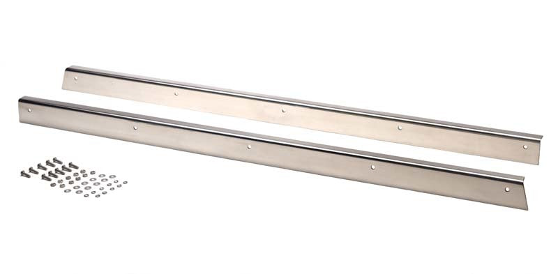 Kentrol 30413 Kentrol 55-83 Jeep CJ5 Rocker Guards Pair - Polished Silver