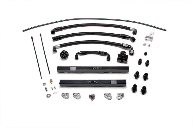 AMS ALP.07.07.0002-1 ALP.07.07.0002-1 AMS Performance 2009+ Nissan GT-R R35 Alpha Fuel Rail Kit w/Regulator - Black