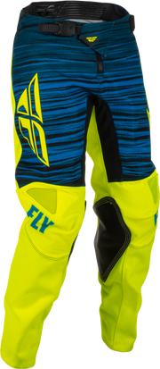 Fly Racing Fly Racing 375-53524 Youth Kinetic Wave Pants Hi-Vis/Blue Sz 24