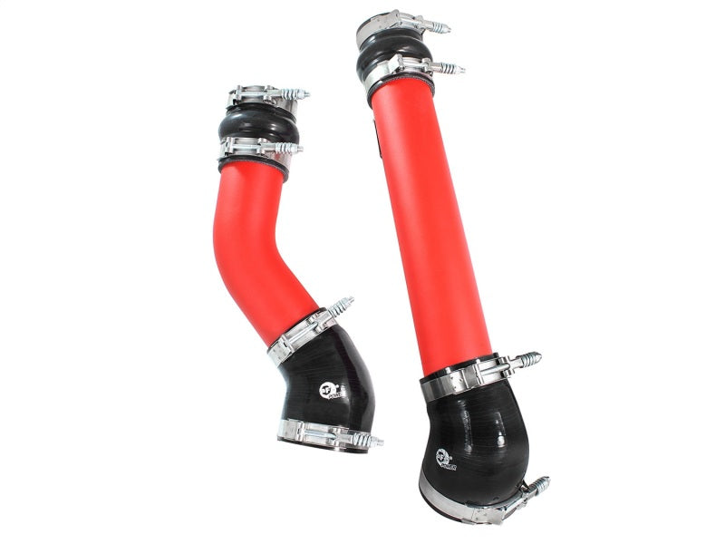 aFe 46-20064-R aFe Bladerunner Intercooler Tubes Hot & Cold Side 3.5in 94-02 Dodge Diesel Trucks L6-5.9L (td) - Red