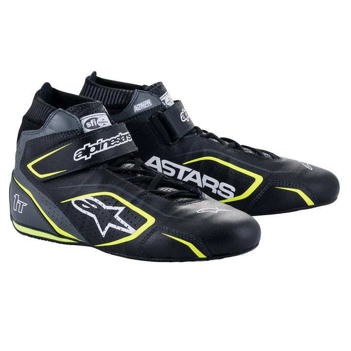 Alpinestars USA Leather Outer Driving Shoe 2710122-1055-7.5 - Black Tech-1T V3 Flu Size 7.5