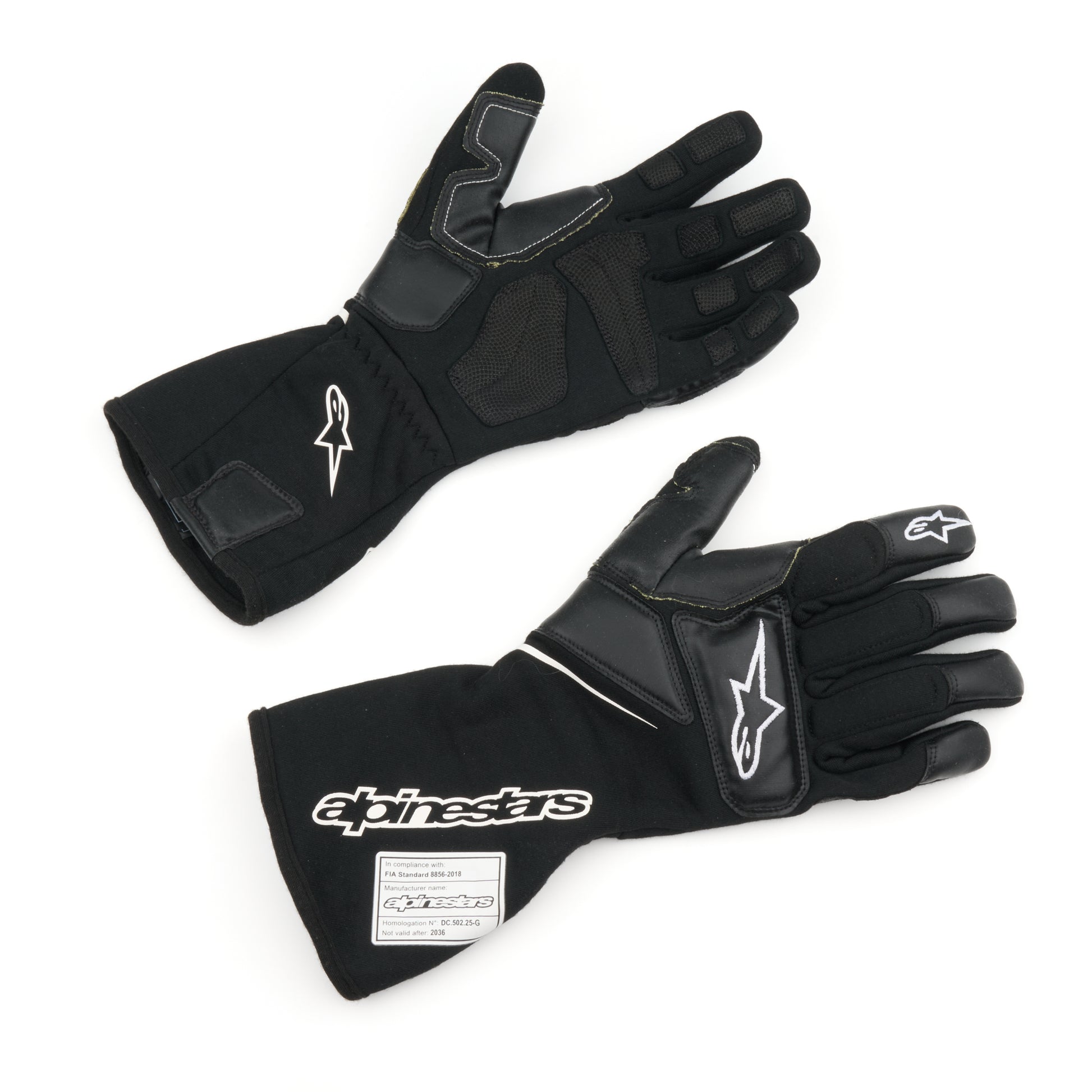 Alpinestars USA FIA Approved Driving Gloves 3550226-12-2XL - Black Medium Tech-M V2 2X-Large