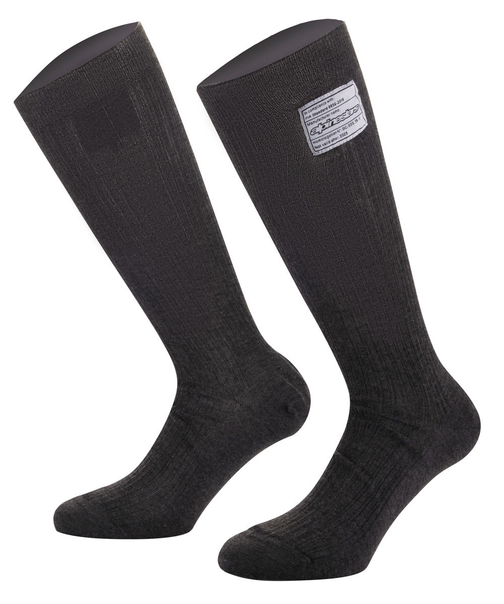 Alpinestars USA FIA Approved Socks 4704021-10-M - Black Medium Race V4