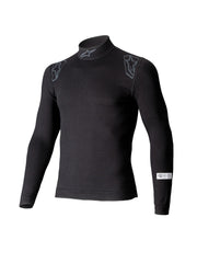 Alpinestars USA FIA Approved Fire Retardant Underwear Tops 4750325-10-XXL - Black Silver 2XL