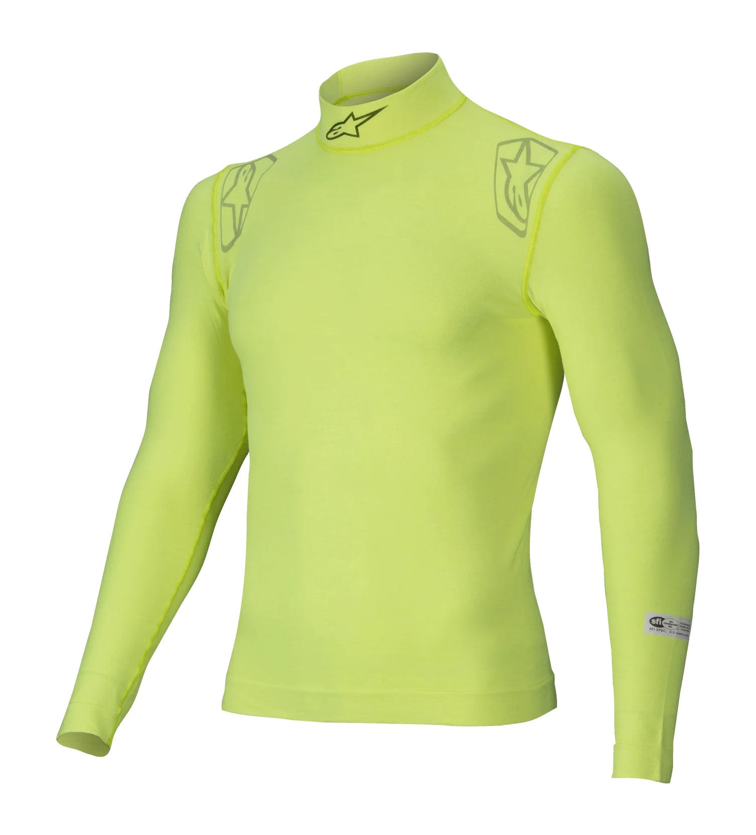 Alpinestars USA FIA Approved Fire Retardant Underwear Tops 4750325-55-XSS - Yellow