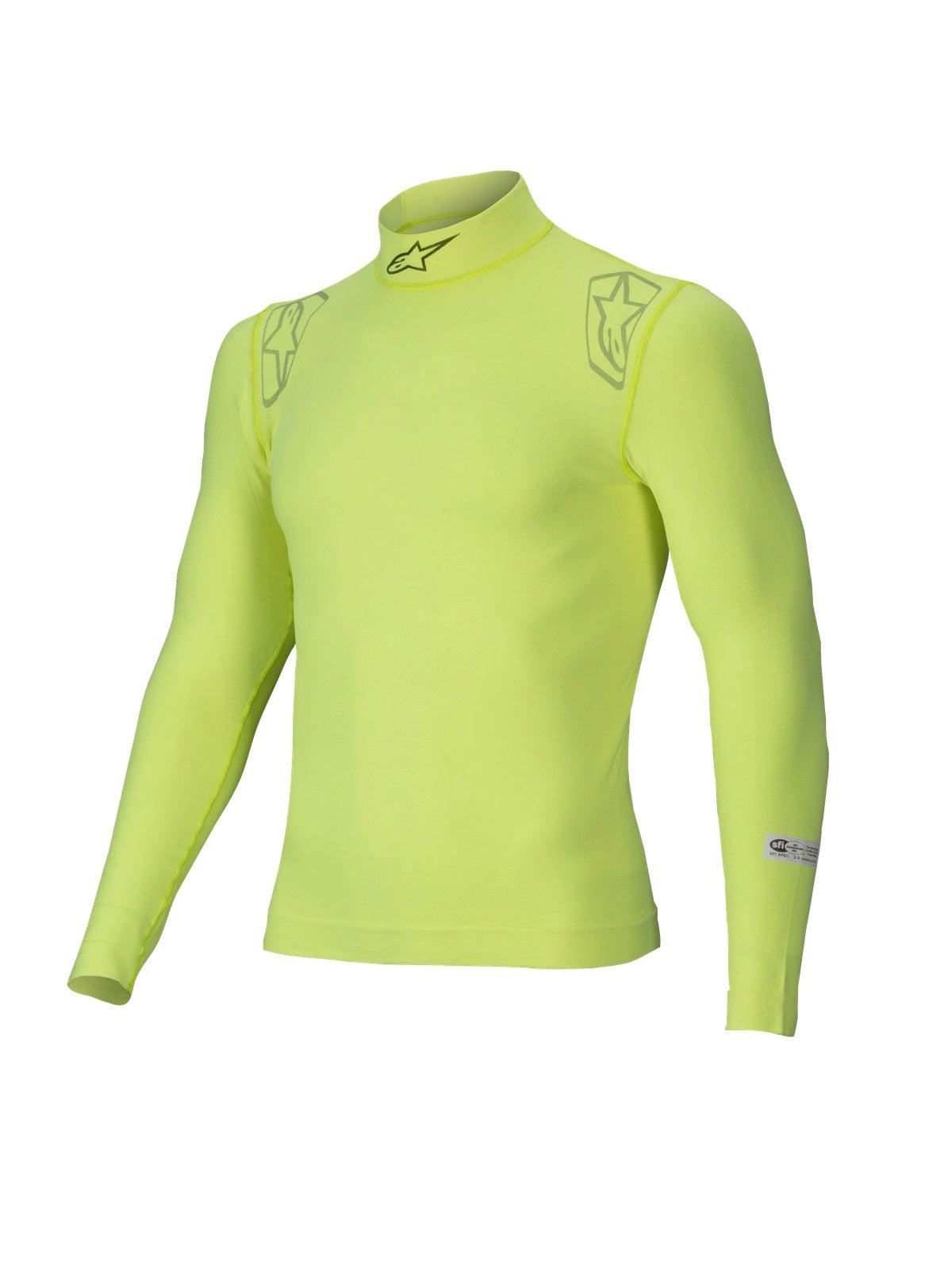 Alpinestars USA FIA Approved Fire Retardant Underwear Tops 4750325-55-XXL - Yellow Silver 2XL