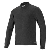 Alpinestars USA FIA Approved Fire Retardant Underwear Tops 4757024-10-L - Black Silver Large Race Top V3 Long