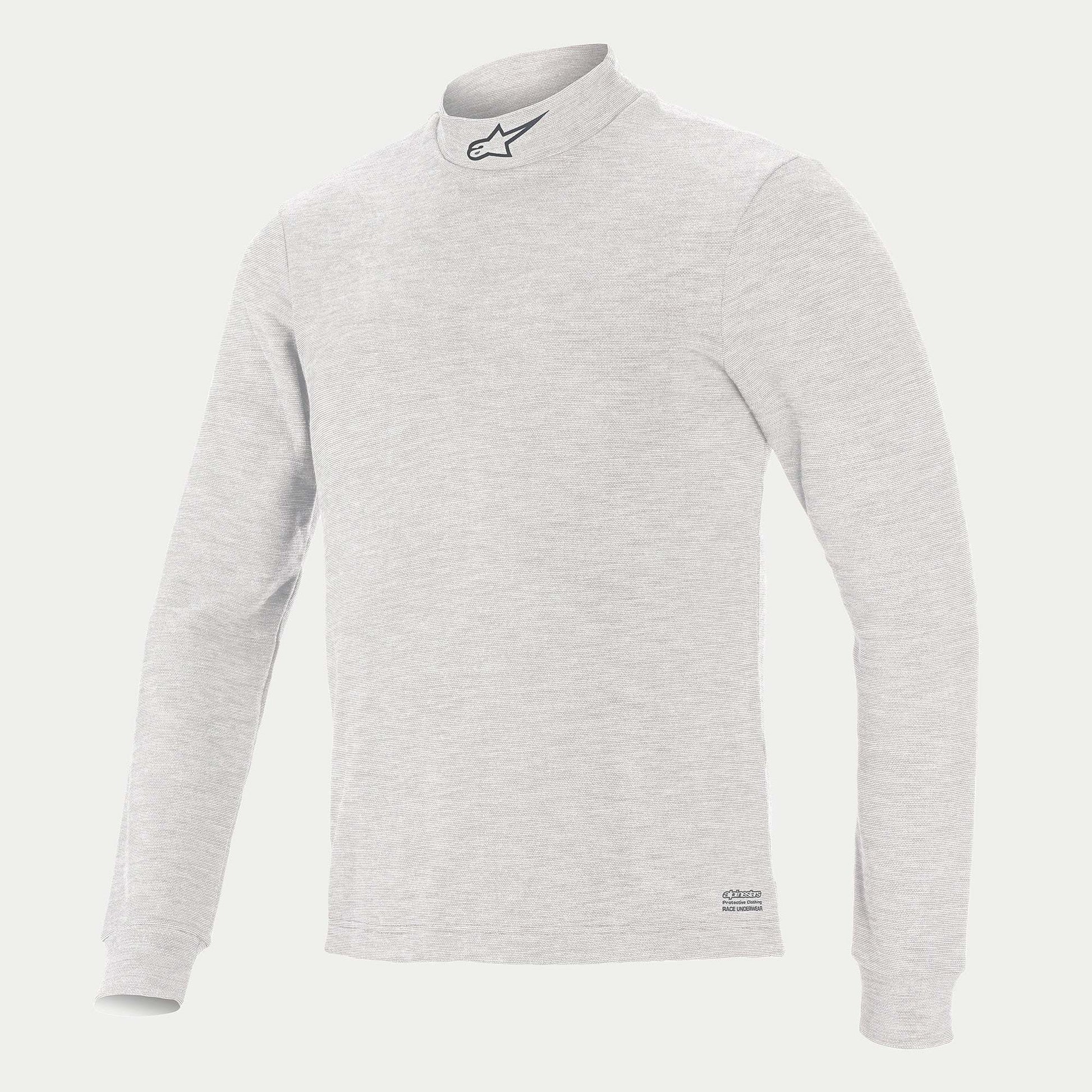 Alpinestars USA FIA Approved Fire Retardant Underwear Tops 4757024-20-XXL - White Silver Large