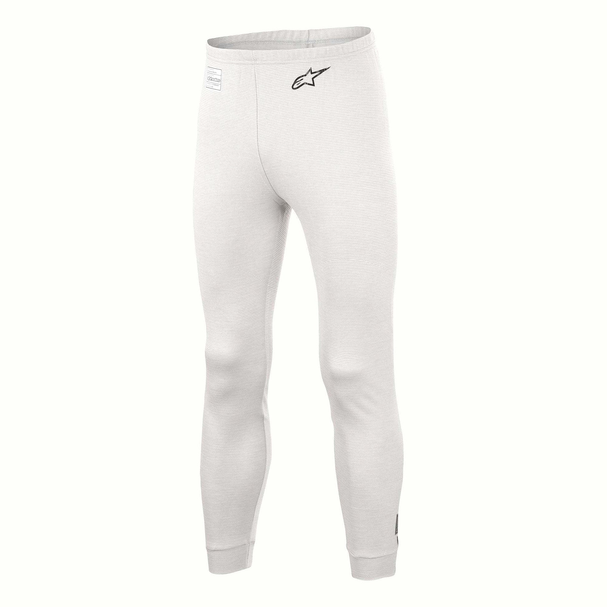 Alpinestars USA FIA Approved Fire Retardant Underwear Bottoms 4757124-20-M - White Medium Race Bottom V3