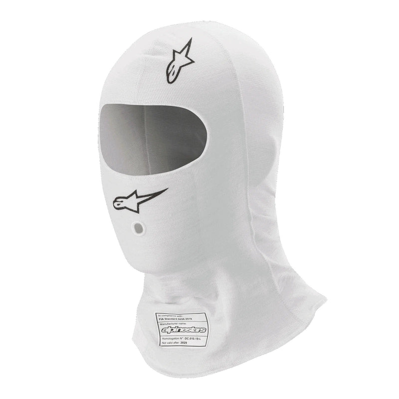 Alpinestars USA Single Eyeport Head Socks 4757224-20-L/XL - White Large Balaclava Race V3