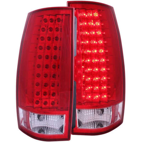 ANZO 2007-2014 Chevrolet Suburban LED Taillights Red/Clear G4 