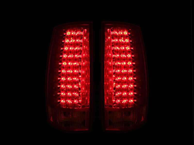 ANZO 2007-2014 Chevrolet Suburban LED Taillights Red/Clear G4 