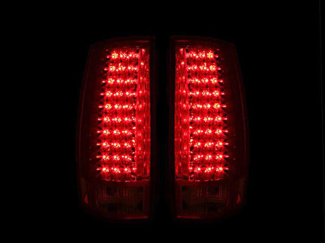 ANZO 2007-2014 Chevrolet Suburban LED Taillights Red/Clear G4 
