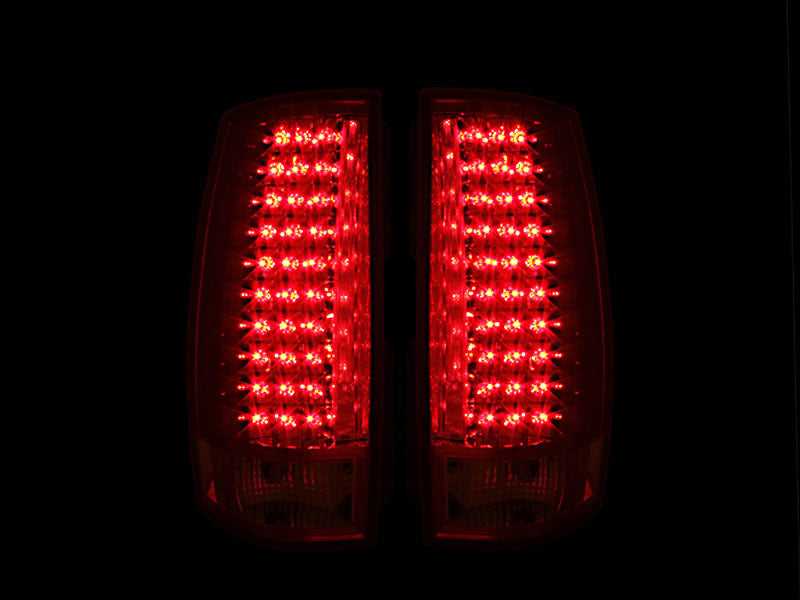 ANZO 2007-2014 Chevrolet Suburban LED Taillights Red/Clear G4 