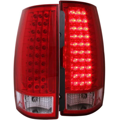 ANZO ANZO 2007-2014 Chevrolet Suburban LED Taillights Red/Clear