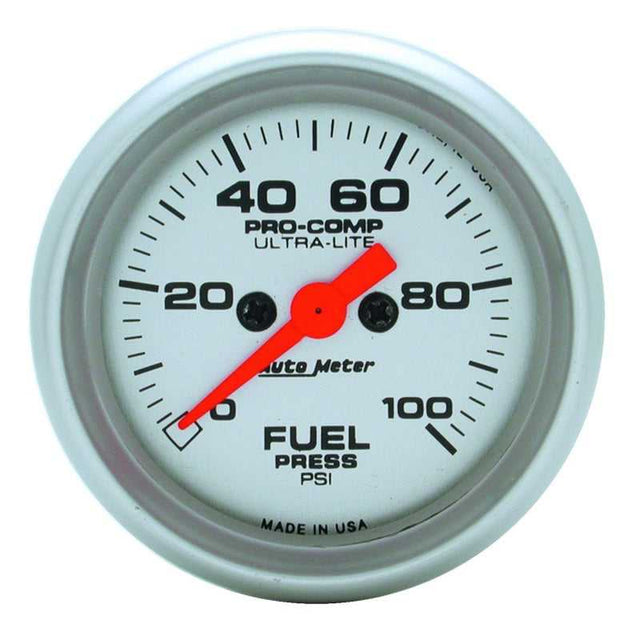 AutoMeter Autometer Ultra-Lite 52mm 0-100 PSI Electronic Fuel Pressue Gauge