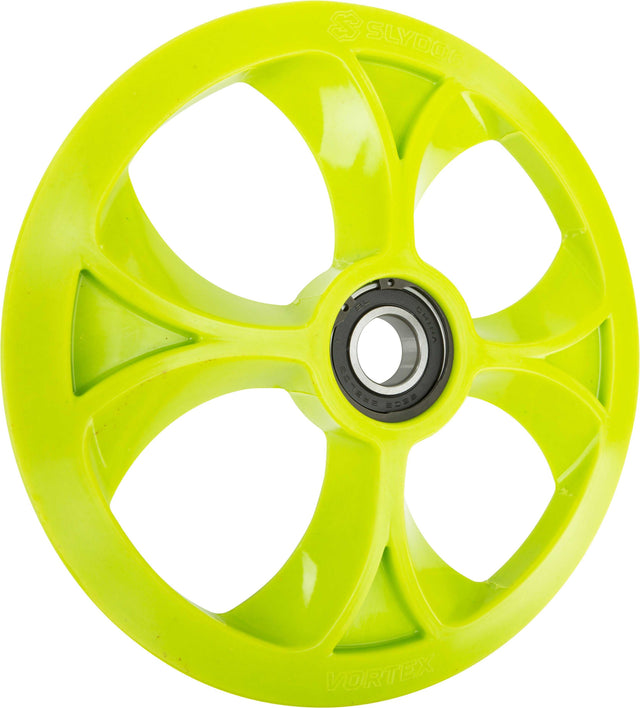 SLYDOG BOG100UNVSOLMAN Vortex Bogie Wheel 10" Green Alpha Wheel A/C