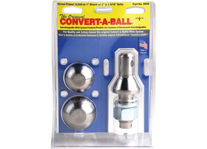 Convert-A-Ball 904B Hitch Accessory;Towing Ball Mounts & Hitches - Chrome