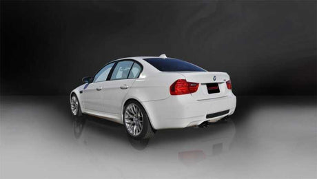 Corsa 08-12 BMW M3 E90 Black Sport Cat-Back Exhaust 