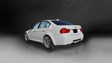 Corsa 08-12 BMW M3 E90 Black Sport Cat-Back Exhaust 