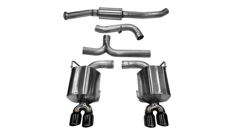 CORSA Performance Corsa 11-13 Subaru Impreza Sedan STI 2.5L Turbo Manual Black Sport Cat-Back Exhaust