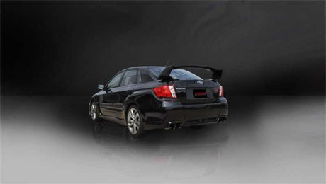 Corsa 11-13 Subaru Impreza Sedan STI 2.5L Turbo Manual Black Sport Cat-Back Exhaust 