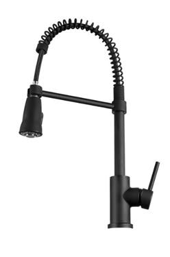DF-NMK504-MB Dura Faucet Spring Coil Pull-Down Rv Kitchen Fa