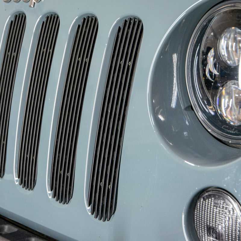 DV8 Offroad 2007-2018 Jeep JK Black Grille Inserts 