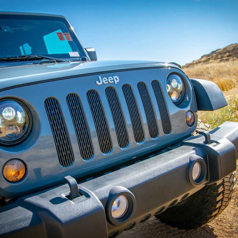 DV8 Offroad 2007-2018 Jeep JK Black Grille Inserts 