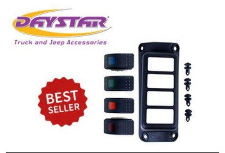 Daystar 2007-2018 Jeep Wrangler JK 2WD/4WD - A-Pillar Rocker Switch Pod (Switches Included) 