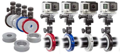 Daystar Pro Mount POV Camera Mounting System Fits Most Pairo Style Cameras Red Anodized Finish 